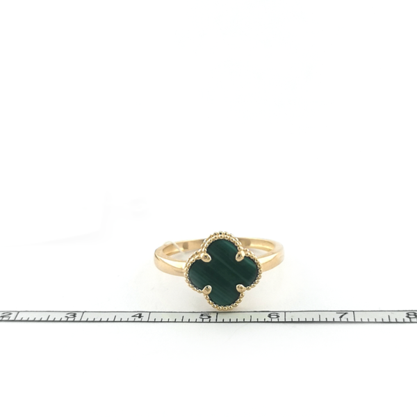 Auksinis žiedas su malachitu | Juvelyrika Baltijos Perlas |