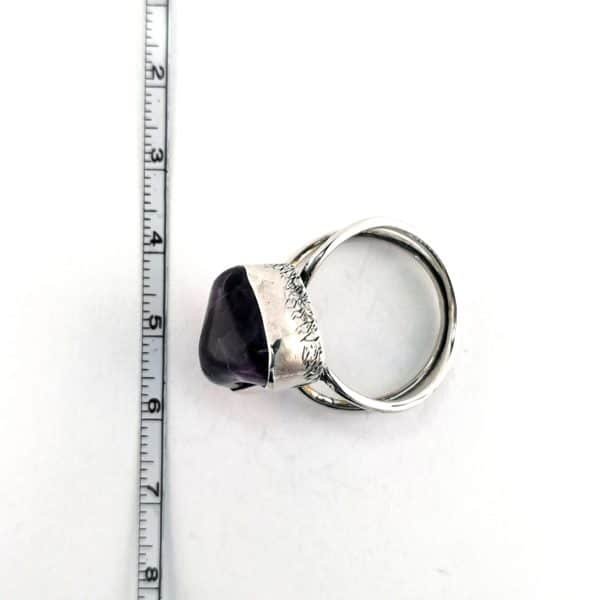 Sidabrinis žiedas su ametistu  | Juvelyrika Baltijos Perlas |
