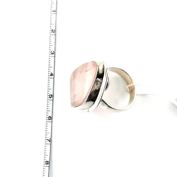 Sidabrinis žiedas su rožiniu kvarcu | Juvelyrika Baltijos Perlas |