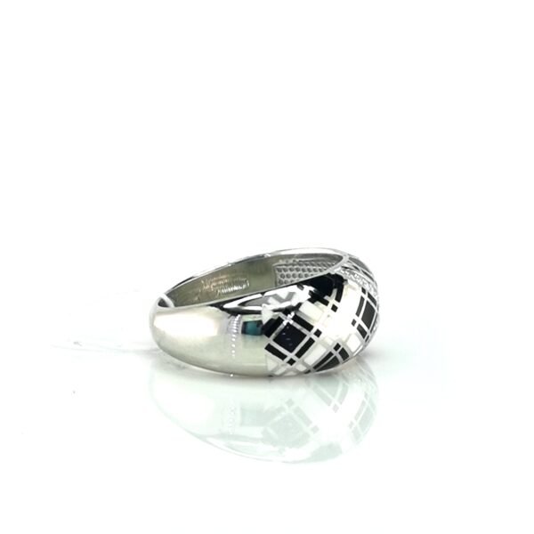 Sidabrinis žiedas su emaliu | Juvelyrika Baltijos Perlas |