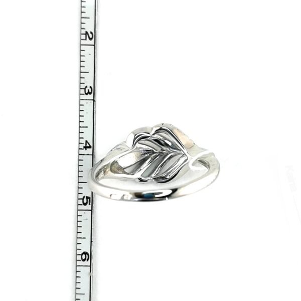 Sidabrinis žiedas su perlamutru ir cirkoniu | Juvelyrika Baltijos Perlas |