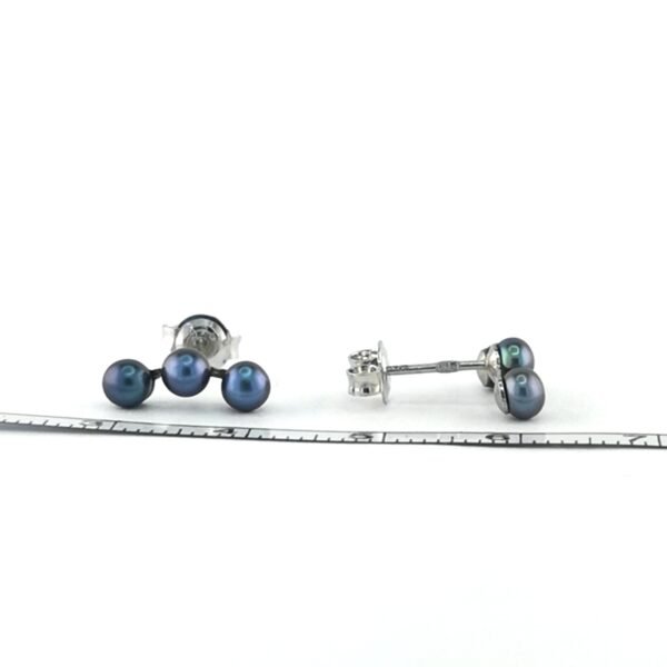 Sidabriniai auskarai su dirbtiniais perlais — Juvelyrika Baltijos Perlas —