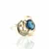 Auksinis žiedas su Blue London cirkoniu | Juvelyrika Baltijos Perlas |