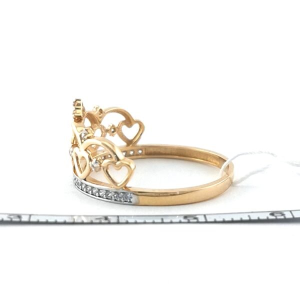 Auksinis žiedas su cirkoniu | Juvelyrika Baltijos Perlas |