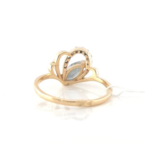 Auksinis žiedas su mistiniu topazu — Juvelyrika Baltijos Perlas —