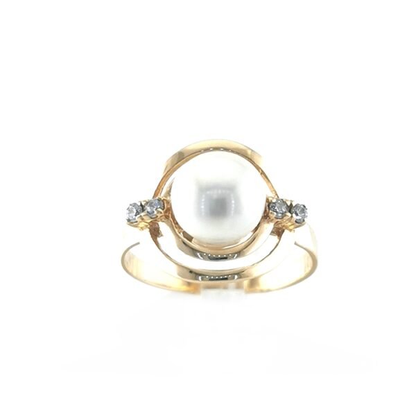 Auksinis žiedas su perlu — Juvelyrika Baltijos Perlas —