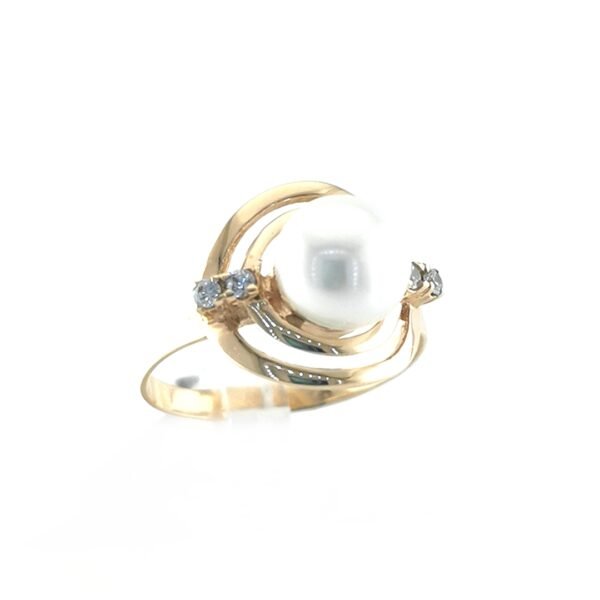 Auksinis žiedas su perlu — Juvelyrika Baltijos Perlas —