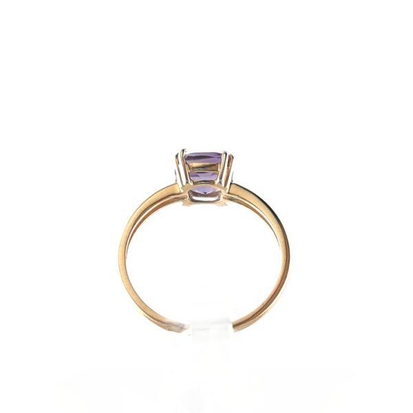 Auksinis žiedas su ametistu — Juvelyrika Baltijos Perlas —