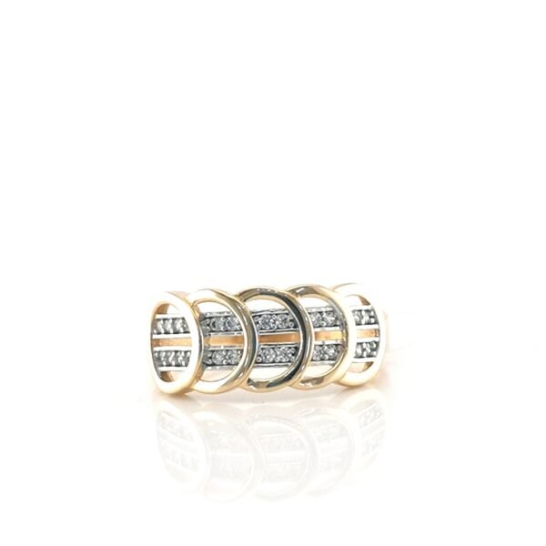 Auksinis žiedas cirkoniu | Juvelyrika Baltijos Perlas |