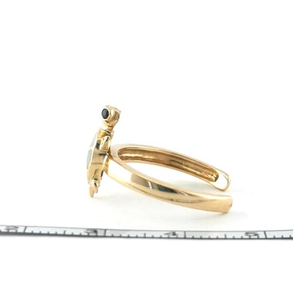 Auksinis žiedas su emaliu | Juvelyrika Baltijos Perlas |