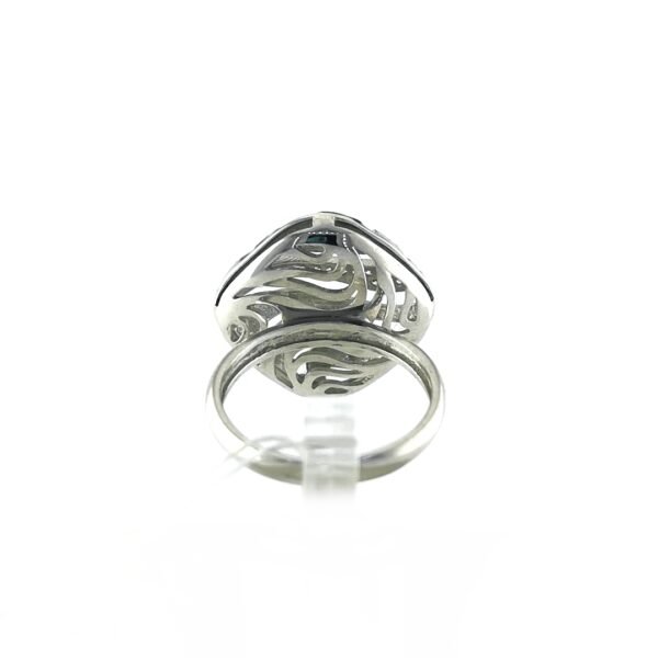 Sidabrinis žiedas su oniksu ir aukso detalėmis | Juvelyrika Baltijos Perlas |