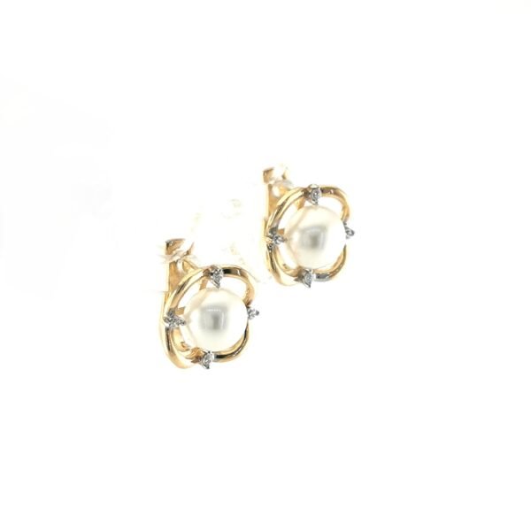 Auksiniai auskarai su perlais | Juvelyrika Baltijos Perlas |