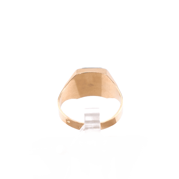 Vyriškas auksinis žiedas su agatu | Juvelyrika Baltijos Perlas |
