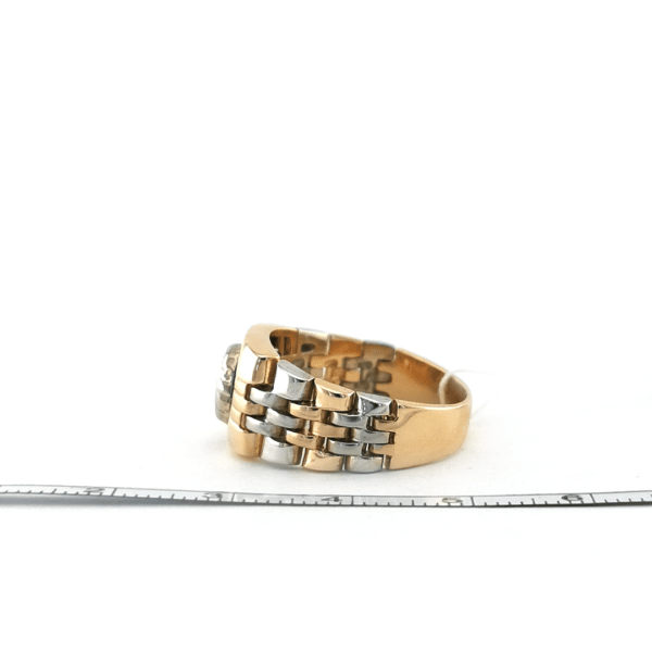 Vyriškas auksinis žiedas su emaliu — Juvelyrika Baltijos Perlas —