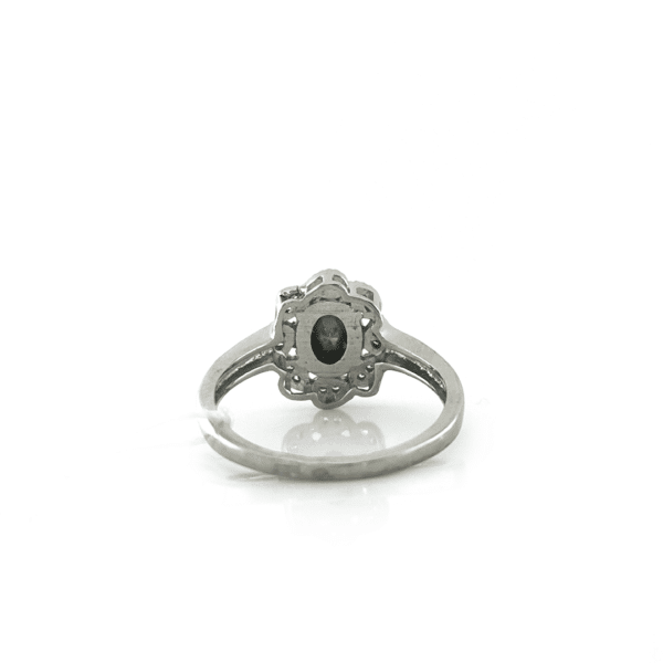 Sidabrinis žiedas su mistiniu topazu ir cirkoniu | Juvelyrika Baltijos Perlas |