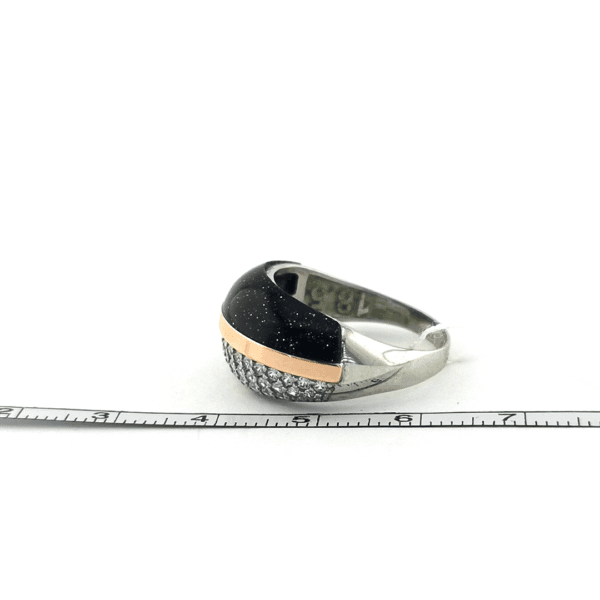 Sidabrinis žiedas su saulės akmeniu | Juvelyrika Baltijos Perlas |