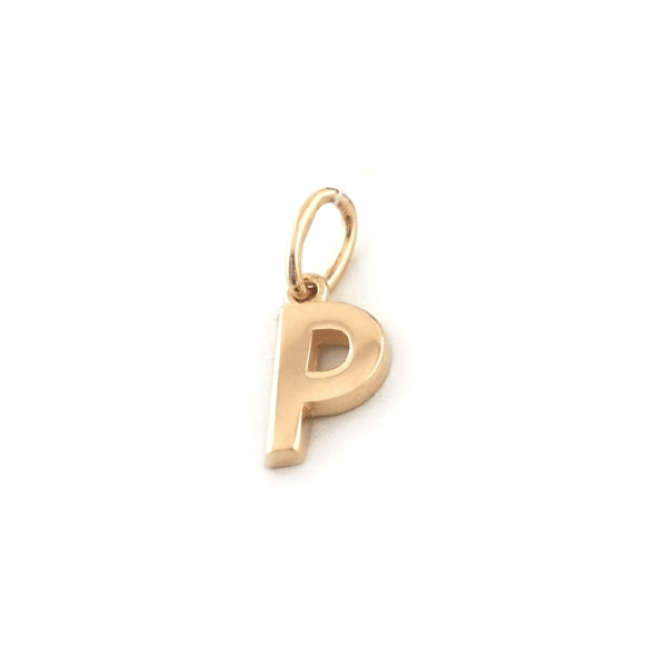 Auksinis pakabukas raidė P | Juvelyrika Baltijos Perlas |