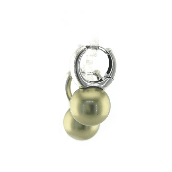 Sidabriniai auskarai su dirbtiniais perlais | Juvelyrika Baltijos Perlas |