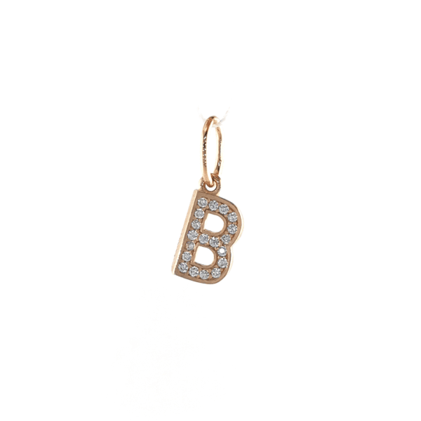 Auksinis pakabukas raidė B | Juvelyrika Baltijos Perlas |