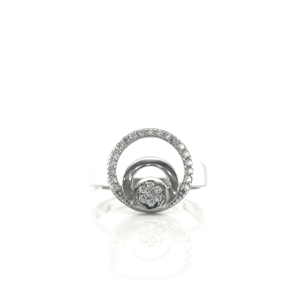 Sidabrinis žiedas su cirkoniu — Juvelyrika Baltijos Perlas —