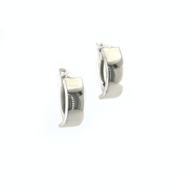 Modernūs sidabriniai auskarai — Juvelyrika Baltijos Perlas —