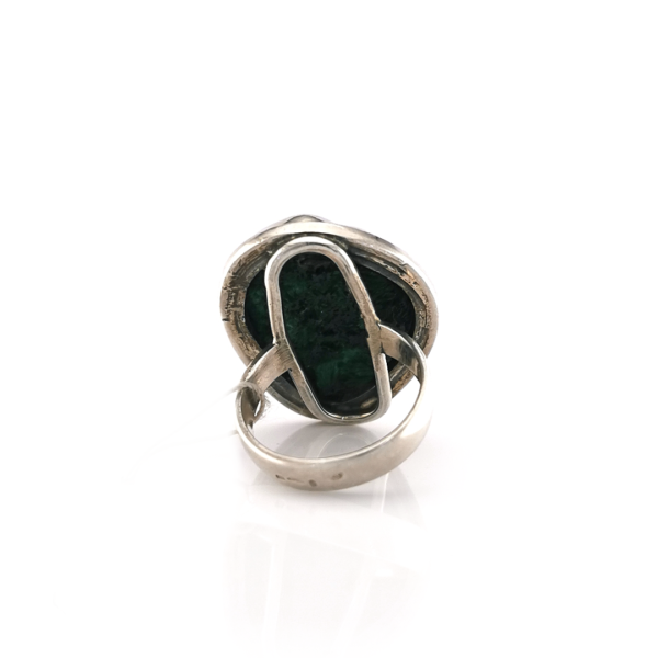 Sidabrinis žiedas su malachitu | Juvelyrika Baltijos Perlas |