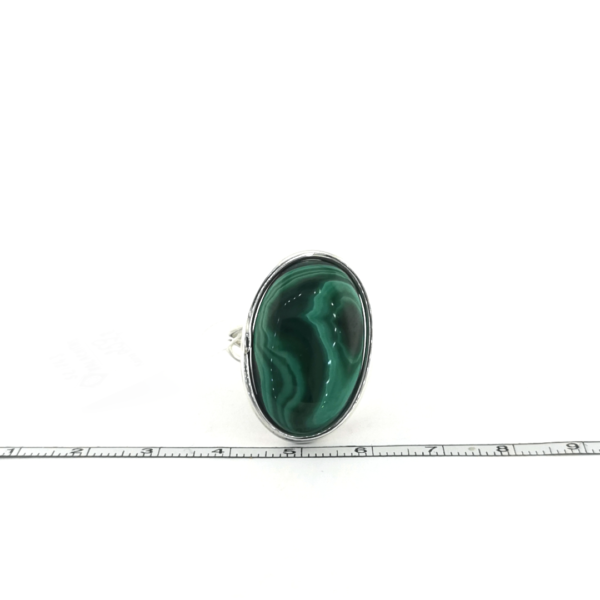 Sidabrinis žiedas su malachitu | Juvelyrika Baltijos Perlas |