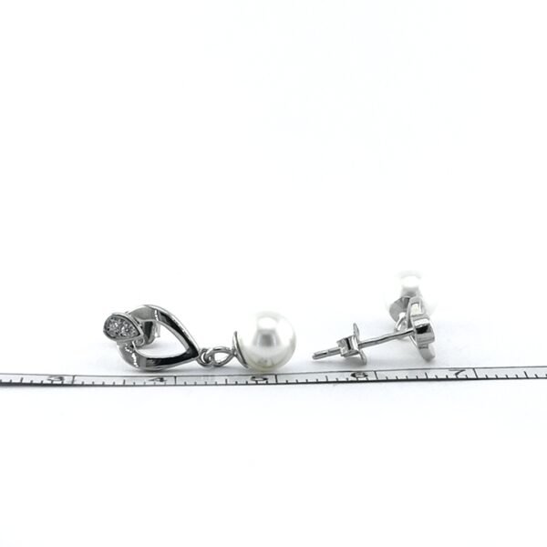 Sidabriniai auskarai su perlais | Juvelyrika Baltijos Perlas |