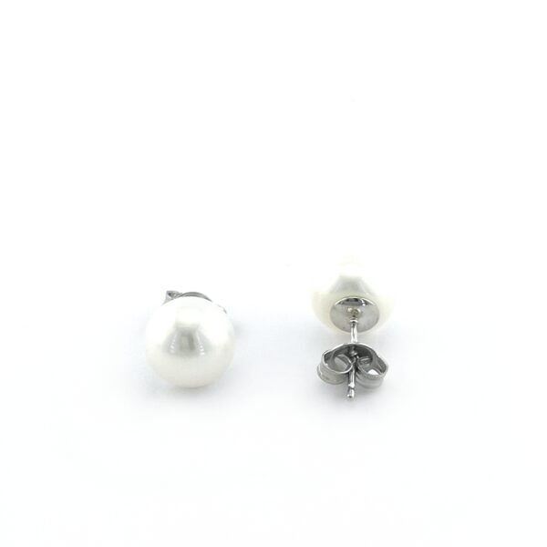Sidabriniai auskarai su perlais — Juvelyrika Baltijos Perlas —
