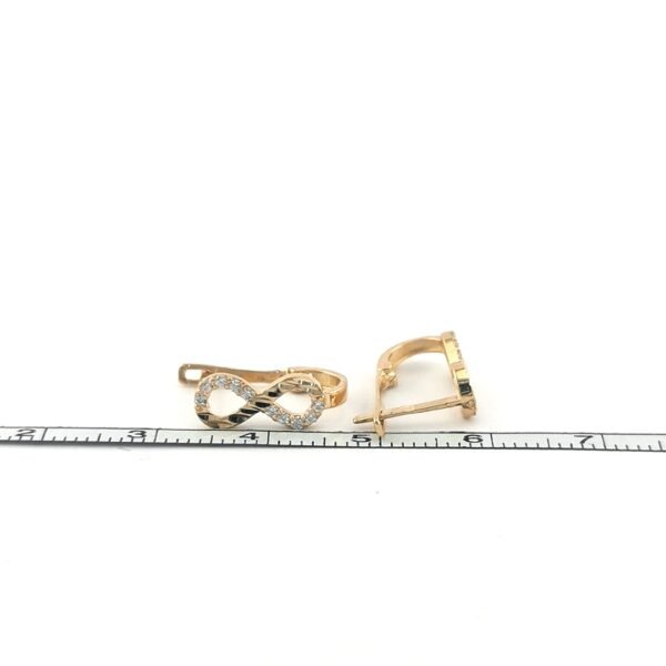 Auksiniai auskarai begalybė — Juvelyrika Baltijos Perlas —