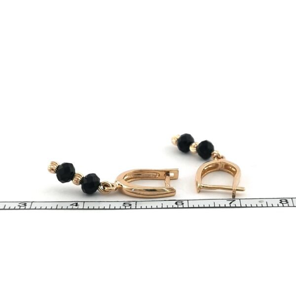 Auksiniai auskarai su juvelyriniu akmeniu | Juvelyrika Baltijos Perlas |