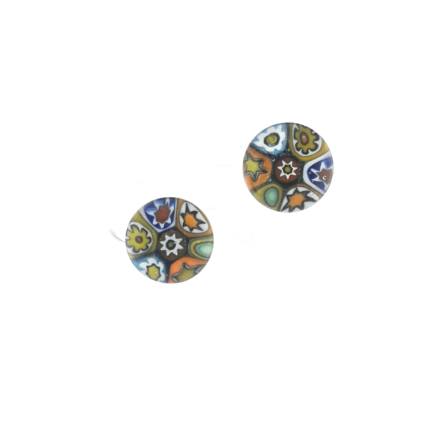 Sidabriniai auskarai su Murano stiklu | Juvelyrika Baltijos Perlas |