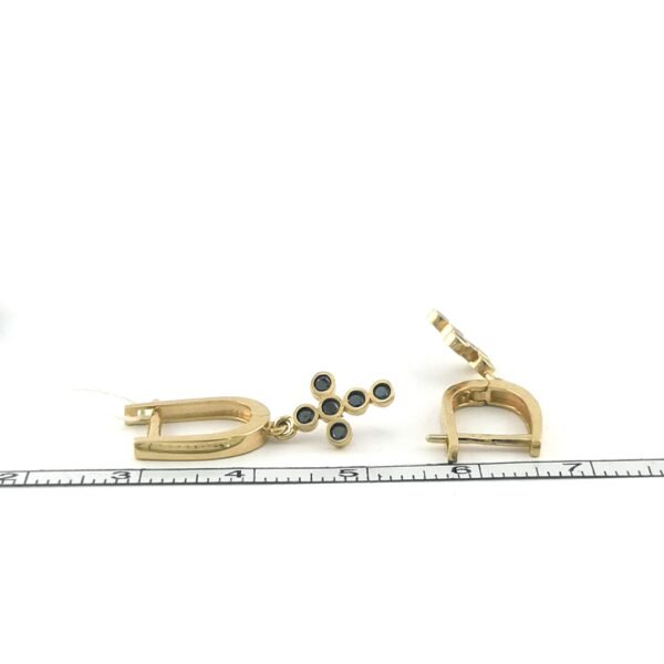 Auksiniai auskarai kryželiai | Juvelyrika Baltijos Perlas |