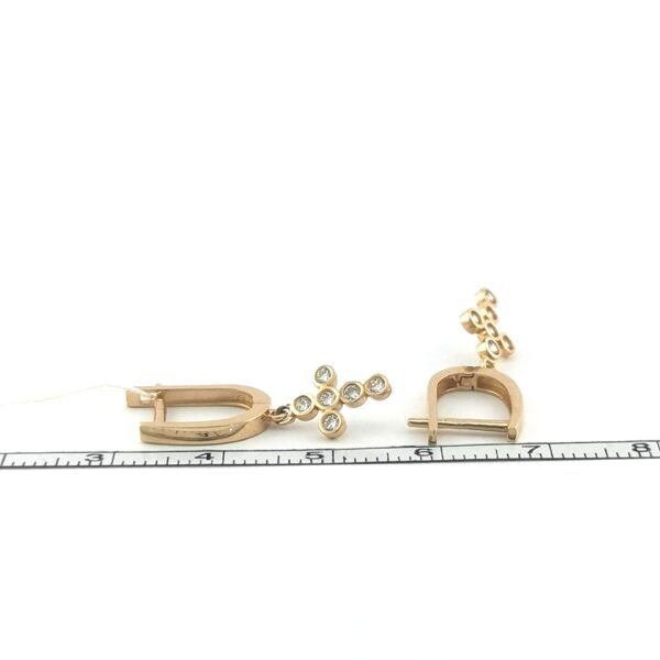 Auksiniai auskarai kryželiai | Juvelyrika Baltijos Perlas |
